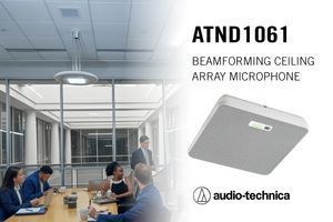 Потолочный микрофонный массив с формированием луча Audio-Technica ATND1061 Dante фото