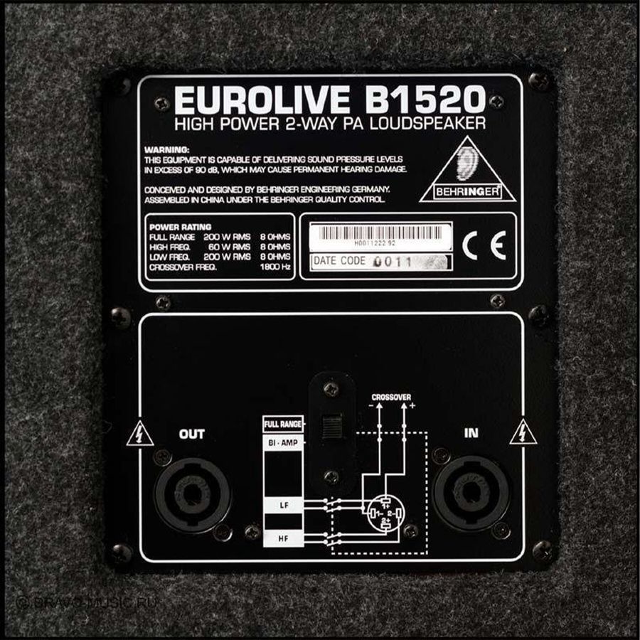 Пассивная акустическая система Behringer B1520PRO BE-0043 фото