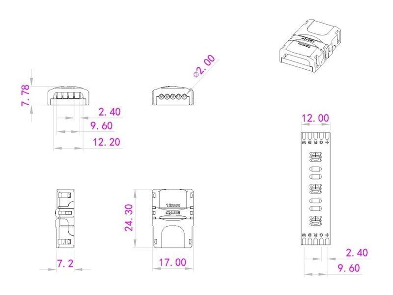 EUROLITE LED Strip flexible Connector 5Pin 12mm EL-1089 фото