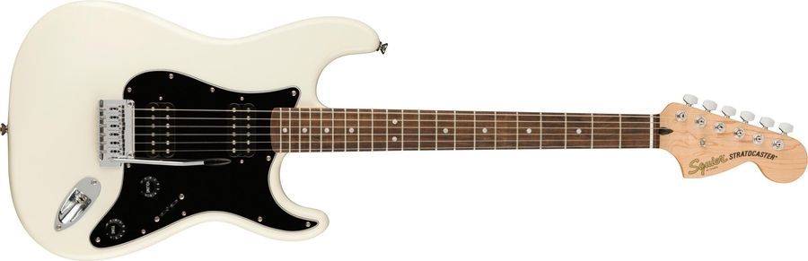 SQUIER by FENDER AFFINITY SERIES STRATOCASTER HH LR OLYMPIC WHITE Електрогітара SQ-0076 фото