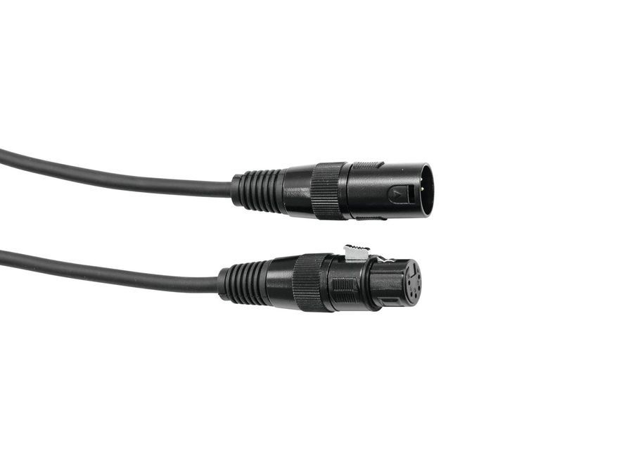 EUROLITE DMX cable XLR 5pin 1m bk EL-0517 фото