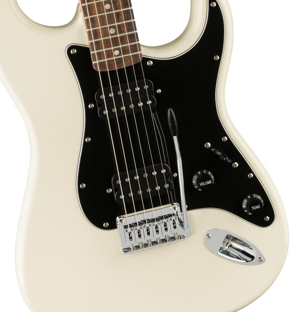 SQUIER by FENDER AFFINITY SERIES STRATOCASTER HH LR OLYMPIC WHITE Электрогитара SQ-0076 фото