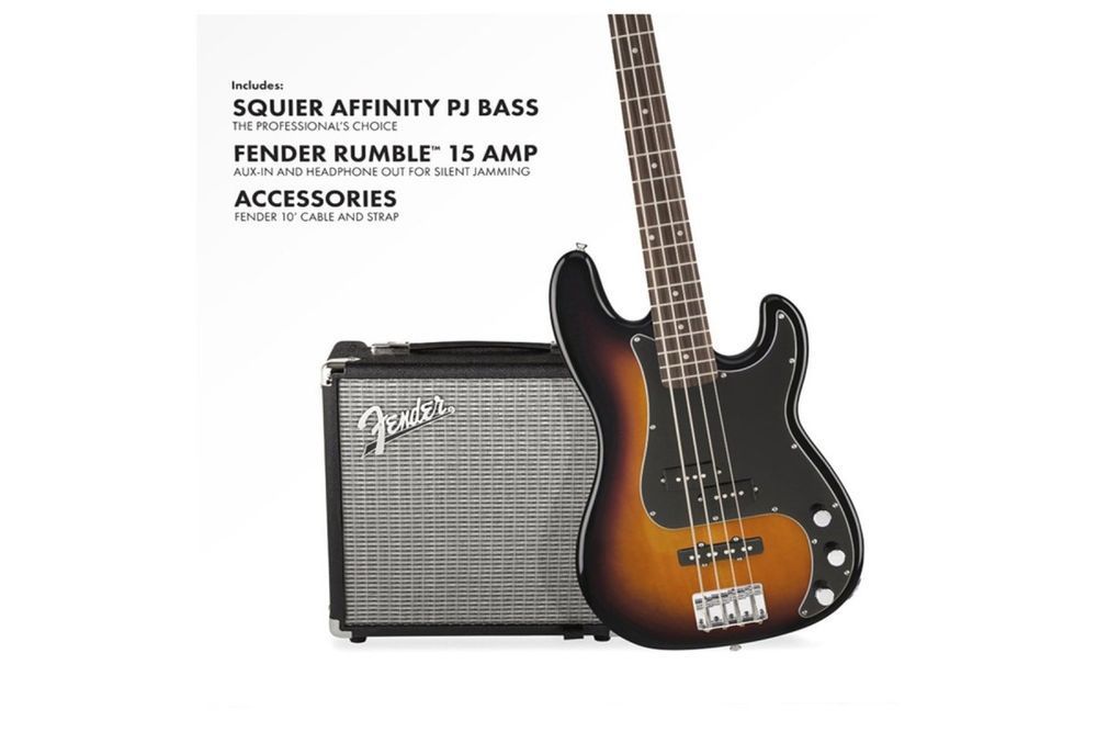SQUIER by FENDER PJ BASS PACK BROWN SUNBURST Гітарний набір SQ-0199 фото