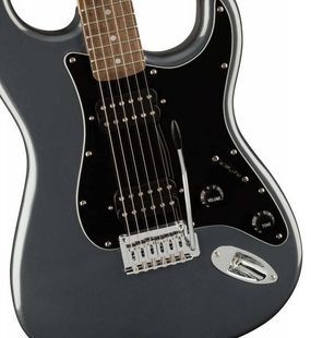 SQUIER by FENDER AFFINITY SERIES STRATOCASTER HH LR CHARCOAL FROST METALLIC Електрогітара SQ-0075 фото
