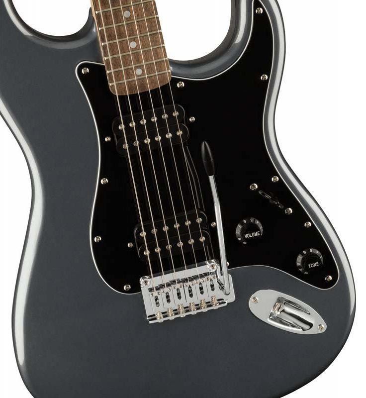 SQUIER by FENDER AFFINITY SERIES STRATOCASTER HH LR CHARCOAL FROST METALLIC Электрогитара SQ-0075 фото
