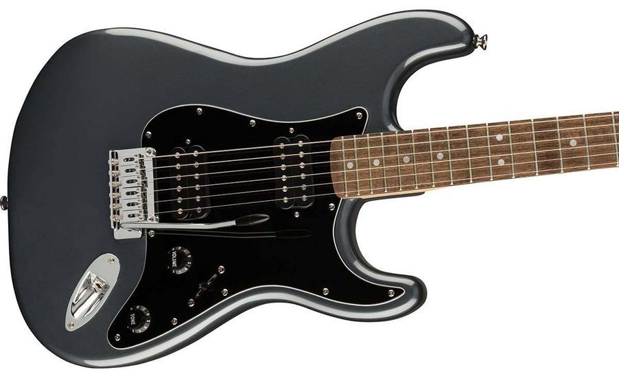 SQUIER by FENDER AFFINITY SERIES STRATOCASTER HH LR CHARCOAL FROST METALLIC Электрогитара SQ-0075 фото