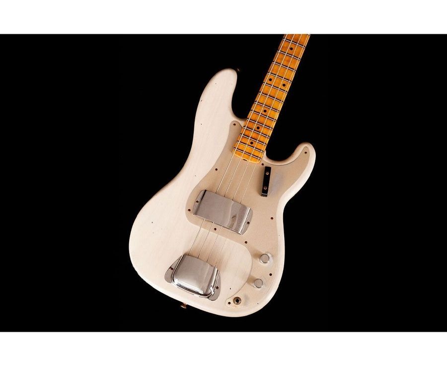 FENDER CUSTOM SHOP 1959 PRECISION BASS JOURNEYMAN RELIC AGED WHITE BLONDE Бас-гитара FE-0290 фото