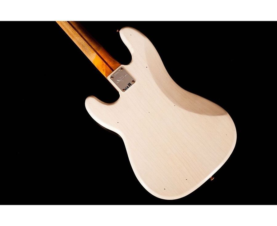 FENDER CUSTOM SHOP 1959 PRECISION BASS JOURNEYMAN RELIC AGED WHITE BLONDE Бас-гитара FE-0290 фото