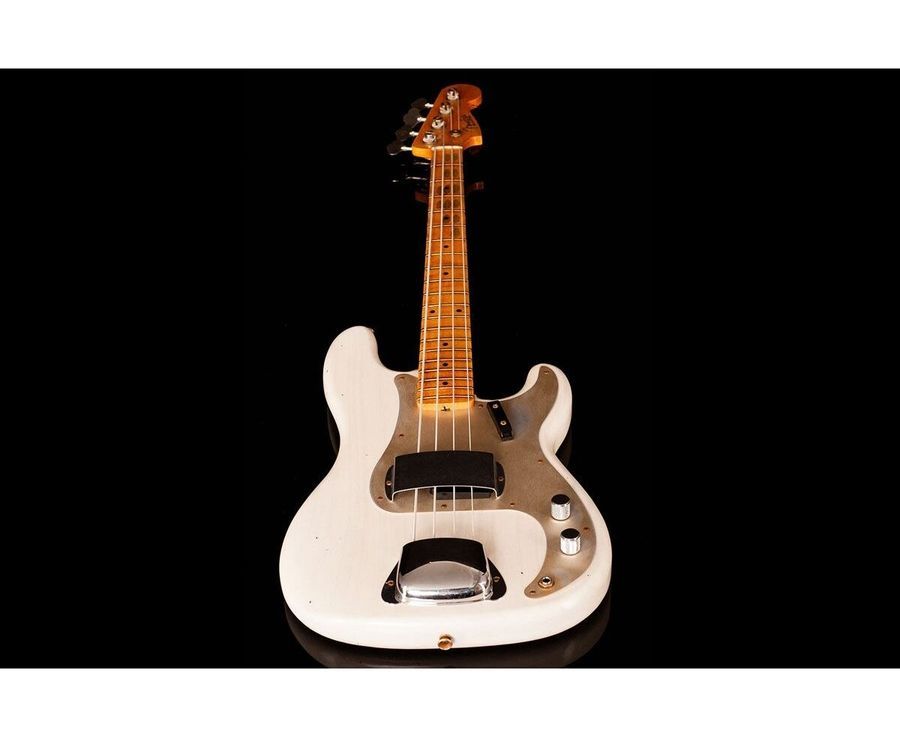FENDER CUSTOM SHOP 1959 PRECISION BASS JOURNEYMAN RELIC AGED WHITE BLONDE Бас-гитара FE-0290 фото