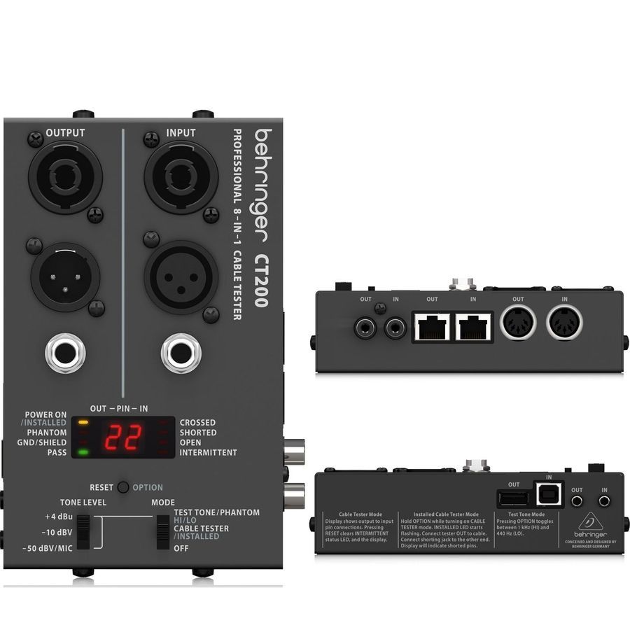 Кабельный тестер Behringer CT200 BE-0809 фото