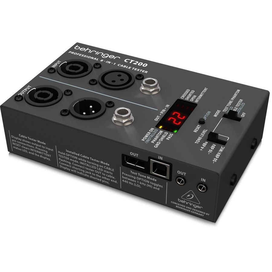 Кабельный тестер Behringer CT200 BE-0809 фото