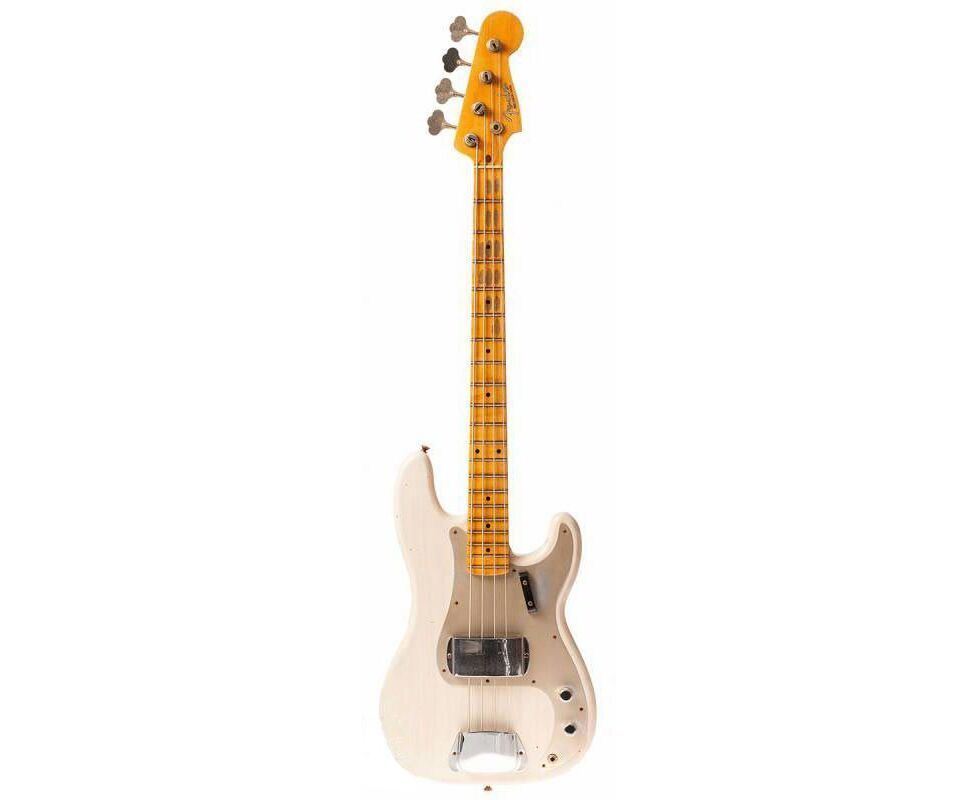 FENDER CUSTOM SHOP 1959 PRECISION BASS JOURNEYMAN RELIC AGED WHITE BLONDE Бас-гітара FE-0290 фото