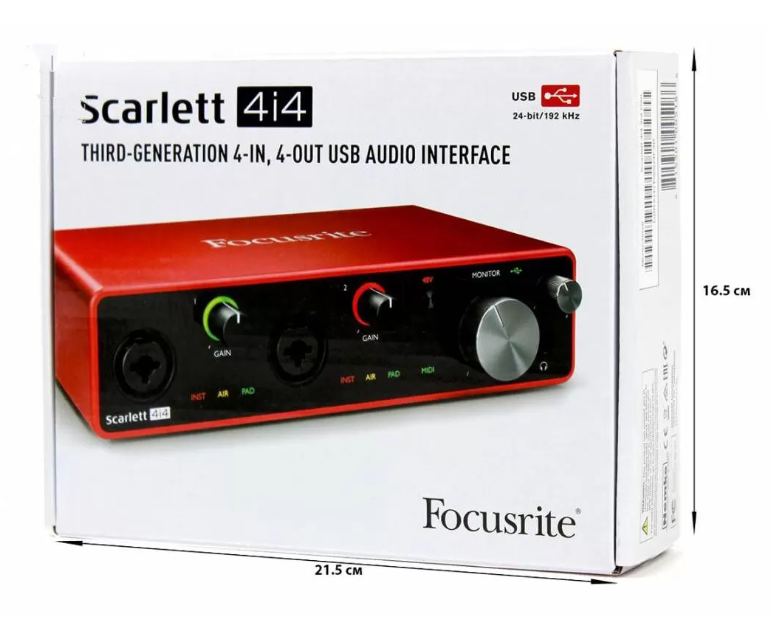 FOCUSRITE Scarlett 4i4 3rd Gen Аудіоінтерфейс FR-0027 фото