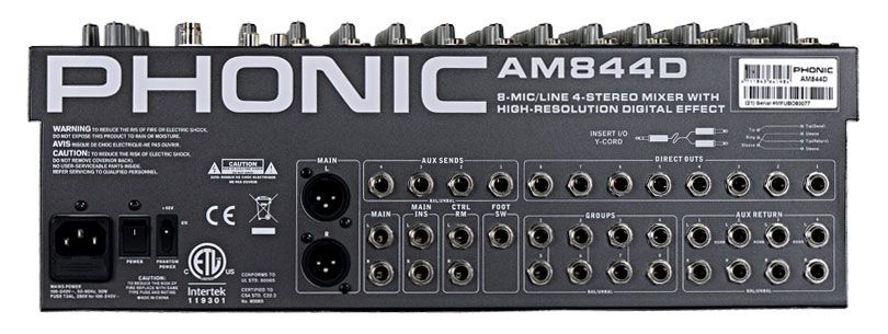 Аналоговий мікшерний пульт Phonic AM 844D 33273 фото