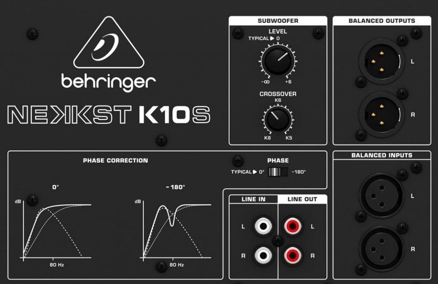 Студийный сабвуфер Behringer Nekkst K10S BE-0763 фото