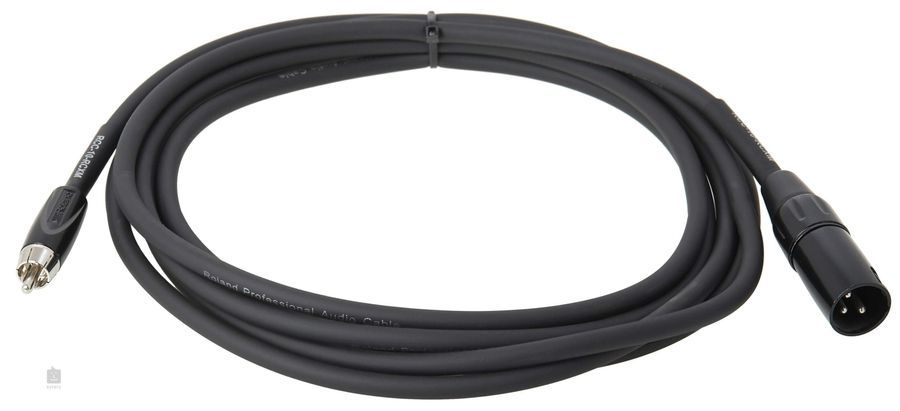 Коммутационный кабель &mdash; разъемы RCA "тюльпан" на XLR Male "папа" Roland RCC-10-RCXМ (3 метра) RO-2221 фото