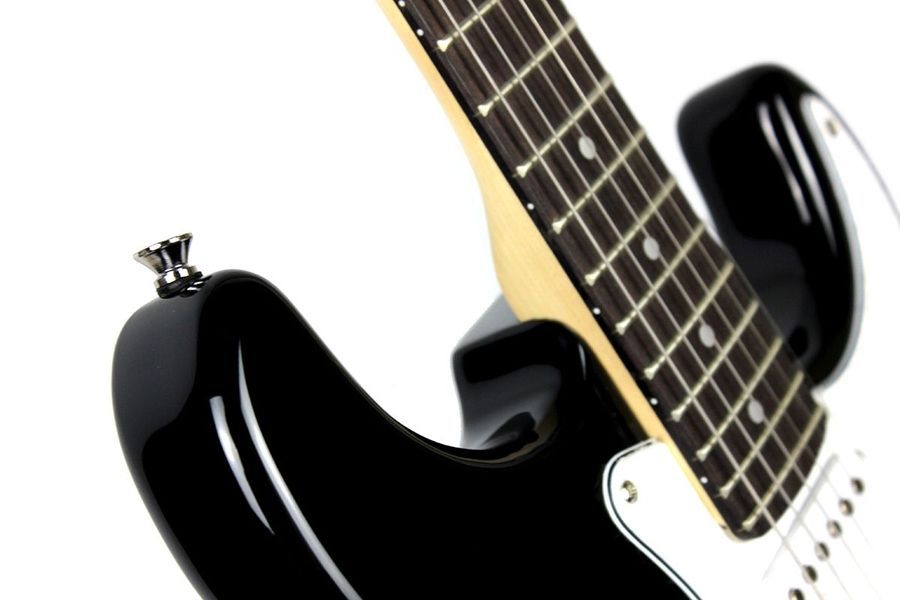 SQUIER by FENDER MM STRAT HT BLACK Електрогітара SQ-0044 фото