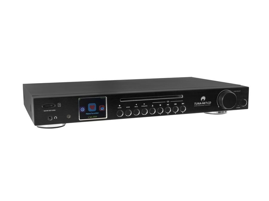Медіа-програвач OMNITRONIC TUNA-NET-CD 19" Internet Radio with DAB+, Bluetooth and CD-Player OM-1139 фото