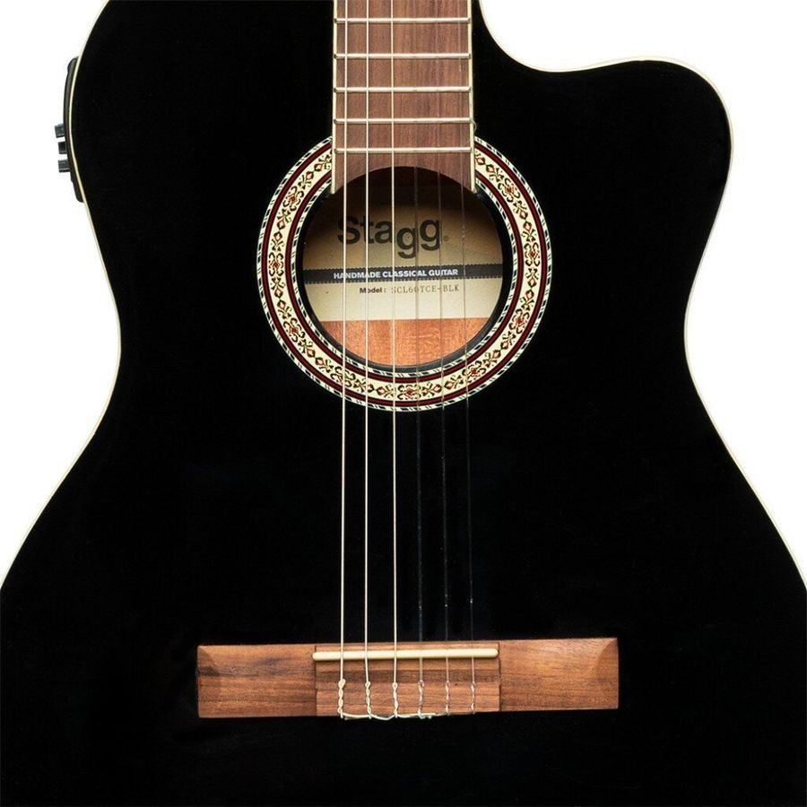 Классическая гитара с датчиком Stagg SCL60 TCE-BLK ST-0362 фото
