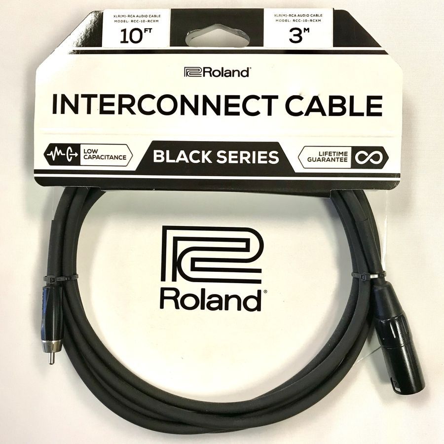 Коммутационный кабель &mdash; разъемы RCA "тюльпан" на XLR Male "папа" Roland RCC-10-RCXМ (3 метра) RO-2221 фото