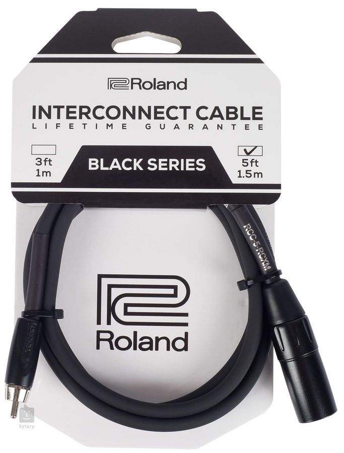 Коммутационный кабель &mdash; разъемы RCA "тюльпан" на XLR Male "папа" Roland RCC-5-RCXМ (1,5 метра) RO-2220 фото