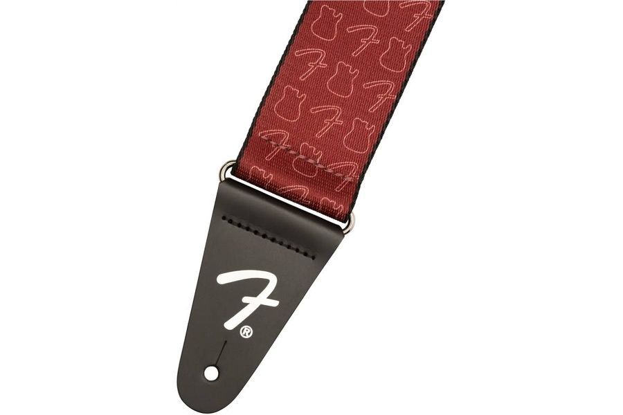 FENDER STRAP 2" ICON STRAP TELE BURGUNDY Ремень гитарный FE-0581 фото