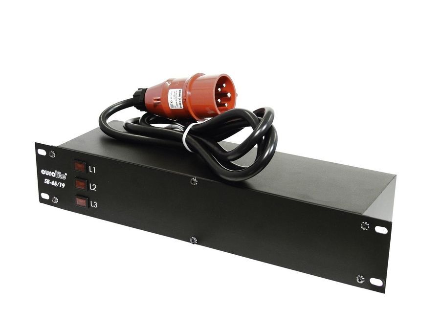 Мережевий розподілювач в рекову стійку EUROLITE SB-65/19 Power Distributor EL-0033 фото