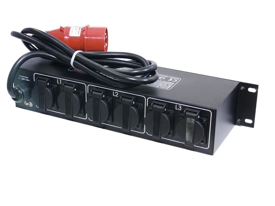 Мережевий розподілювач в рекову стійку EUROLITE SB-65/19 Power Distributor EL-0033 фото