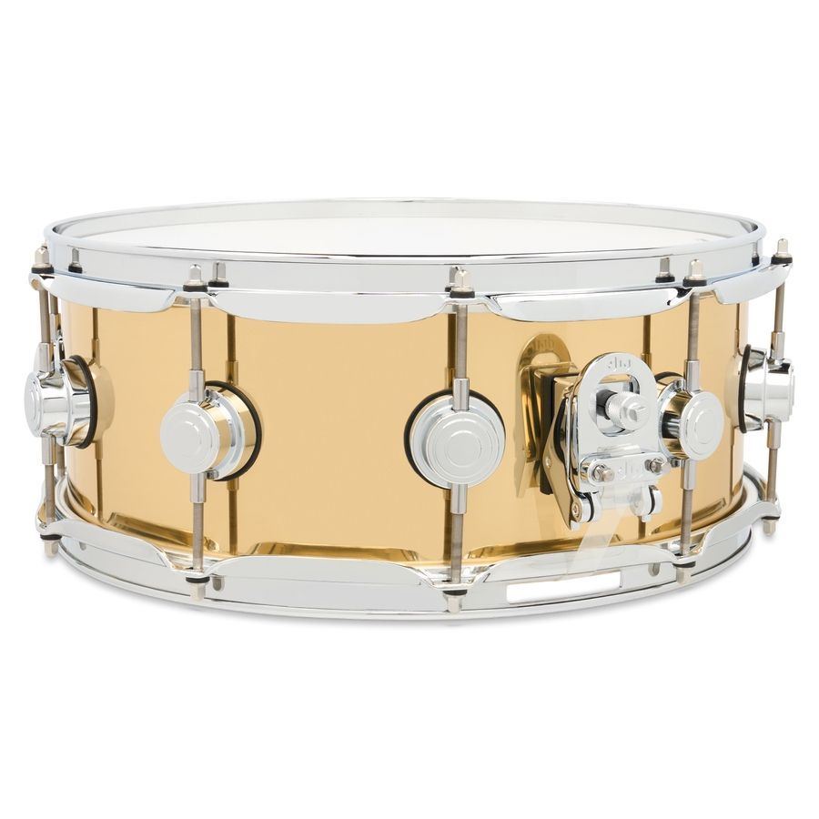 DW DRVN5514SPCPolished Brass Snare Drum 5.5x14 DW-X290 фото