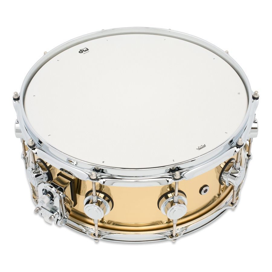 DW DRVN5514SPCPolished Brass Snare Drum 5.5x14 DW-X290 фото