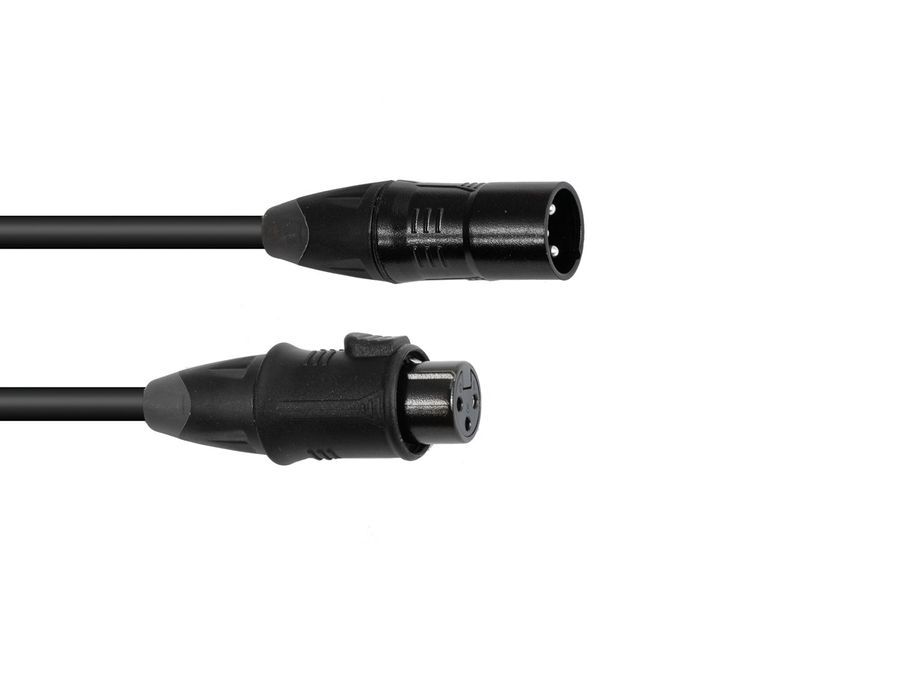 EUROLITE DMX cable EC-1 IP65 3pin 3m bk EL-0504 фото