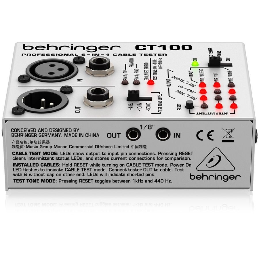 Тестер Behringer CT100 BE-0180 фото