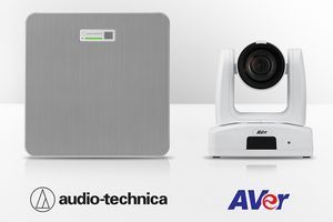 Потолочный микрофон Audio-Technica ATND1061DAN интегрируется с камерами AVer PTZ для расширенных видеоконференций фото