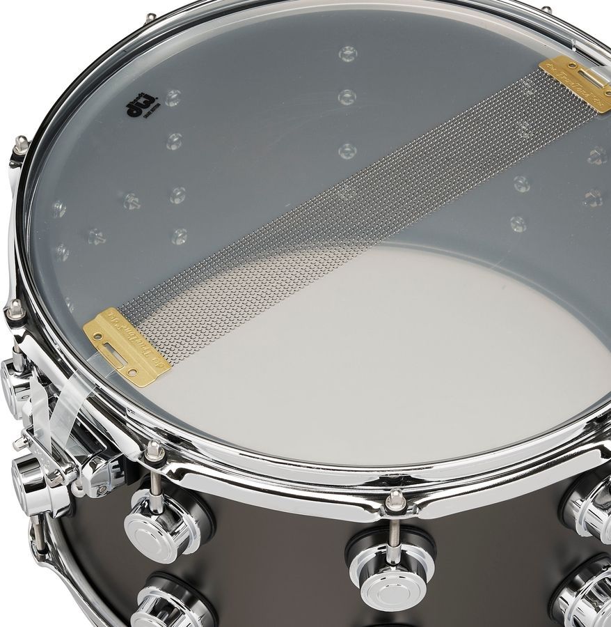DW DRVD0814SVCBKSatin Black over Brass Snare 8x14 DW-X242 фото