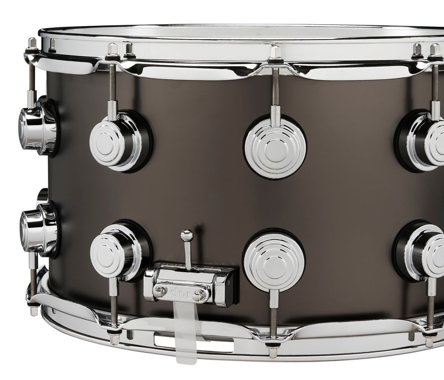 DW DRVD0814SVCBKSatin Black over Brass Snare 8x14 DW-X242 фото