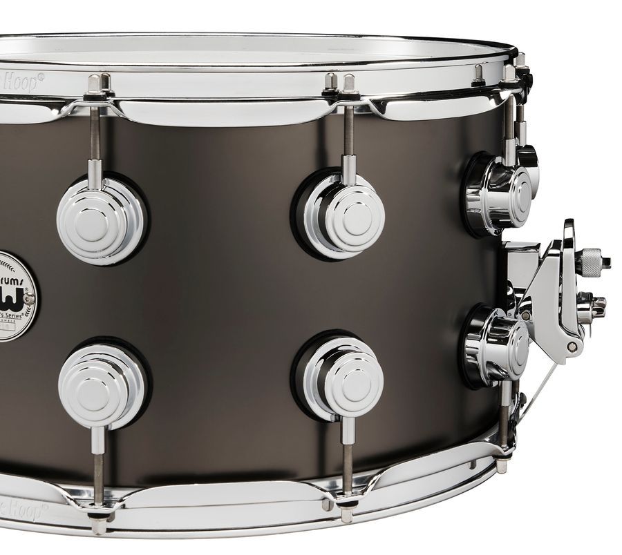 DW DRVD0814SVCBKSatin Black over Brass Snare 8x14 DW-X242 фото