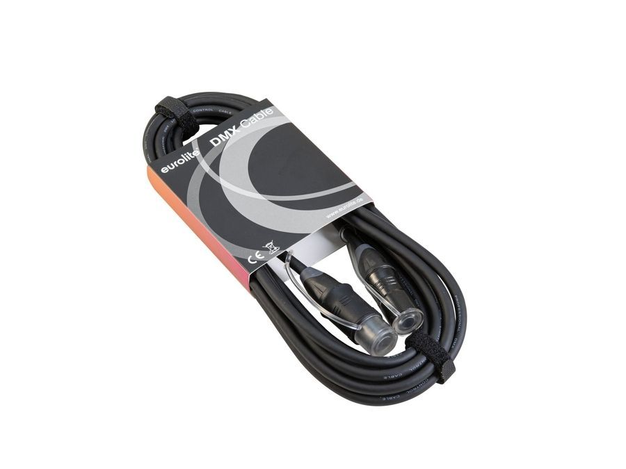 EUROLITE DMX cable EC-1 IP65 3pin 10m bk EL-0500 фото