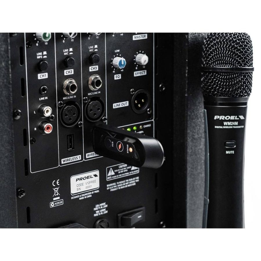 Бездротовий USB-мікрофон Proel U24H 2.4ghz (ручний) PR-6663 фото