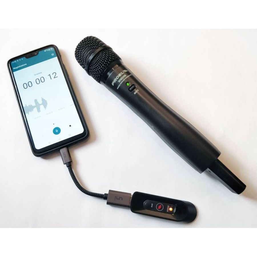 Бездротовий USB-мікрофон Proel U24H 2.4ghz (ручний) PR-6663 фото