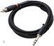 Кабель 2x RCA до стерео "Джек" 6,3 мм Roland RCC-5-TR2RV2 (1,5 метри) RO-2858 фото 2