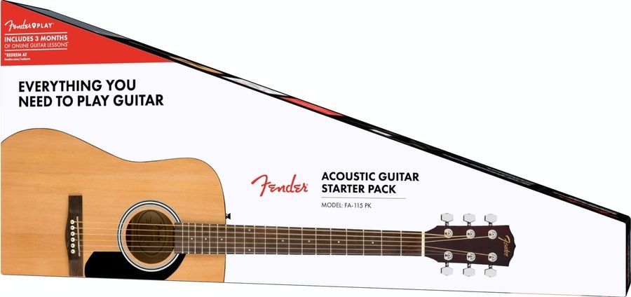 Гітарний набір FENDER FA-115 DREADNOUGHT PACK NATURAL WN V2 FE-0068 фото