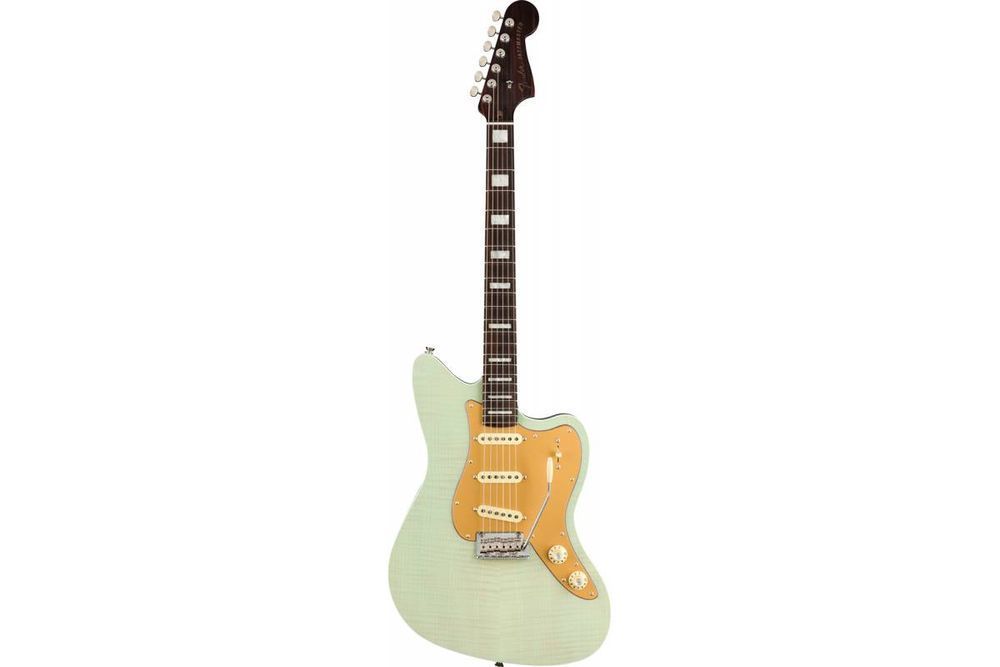 FENDER PARALLEL UNIVERSE II STRAT JAZZ DELUXE TRANSPARENT FADED SEAFOAM GREEN Электрогитара FE-0439 фото