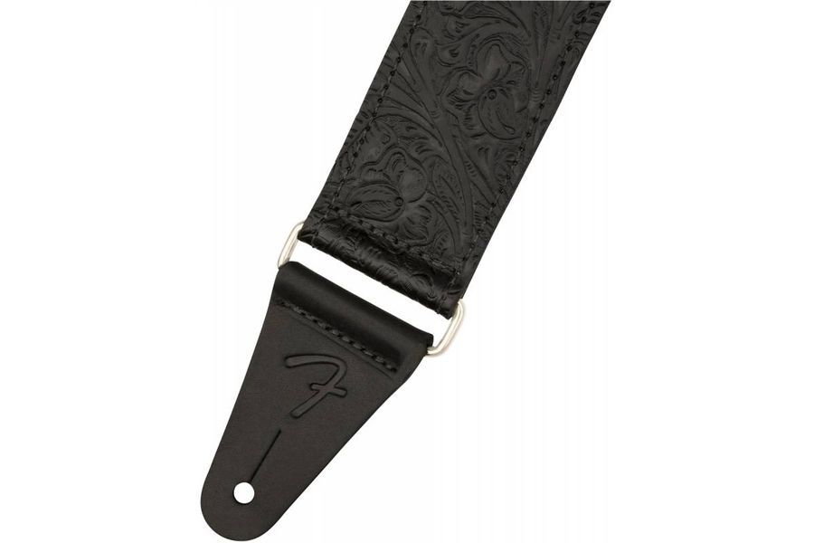 FENDER STRAP 2" TOOLED LEATHER BLACK Ремінь гітарний FE-0595 фото
