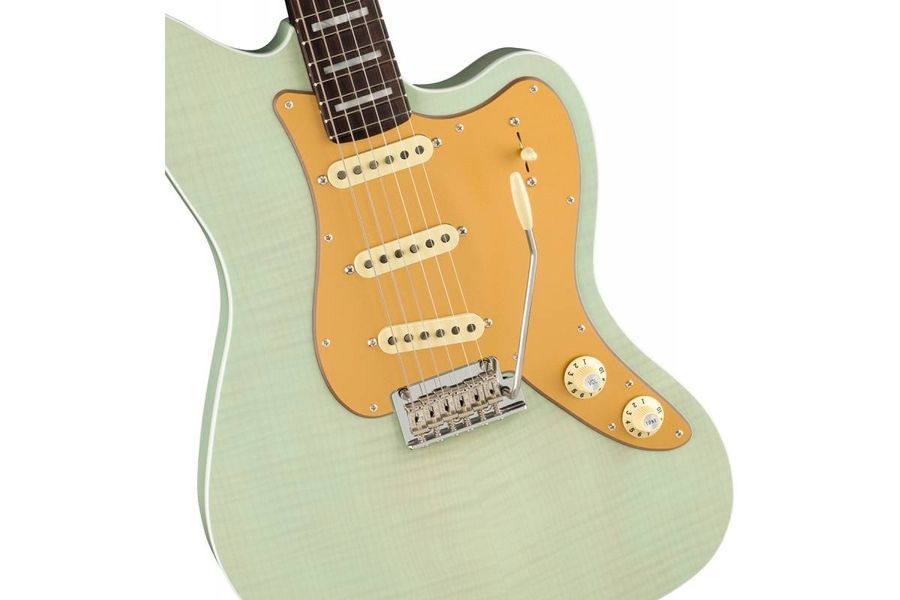 FENDER PARALLEL UNIVERSE II STRAT JAZZ DELUXE TRANSPARENT FADED SEAFOAM GREEN Електрогітара FE-0439 фото