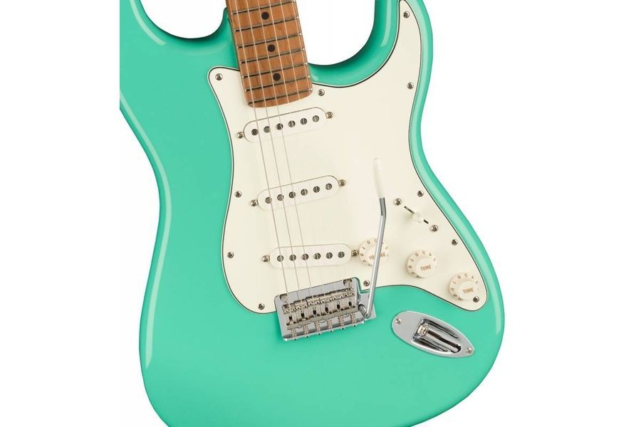 FENDER PLAYER STRAT LTD ROASTED MAPLE MN SEAFOAM GREEN Электрогитара FE-0514 фото