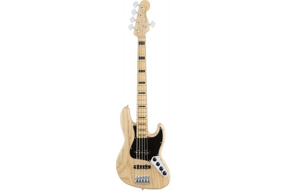 Бас-гітара Fender American Elite Jazz Bass V ASH MN Natural FE-0061 фото