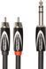 Кабель 2x RCA до стерео "Джек" 6,3 мм Roland RCC-10-TR2RV2 (3 метри) RO-2735 фото 1