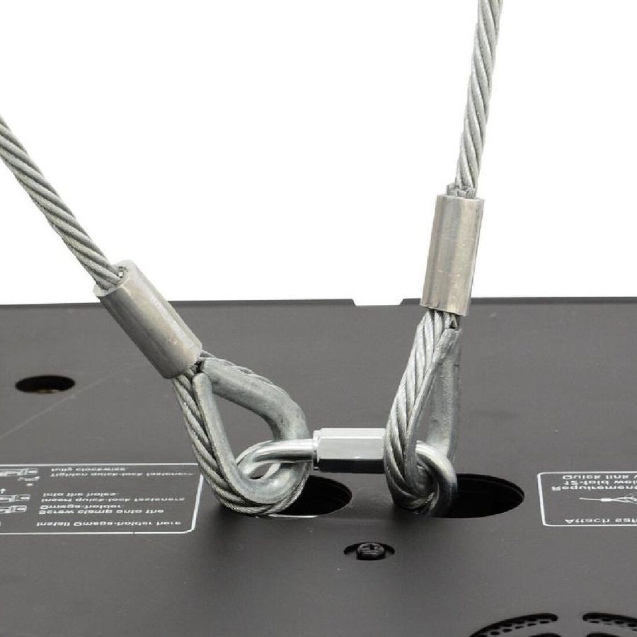Тросик страхувальний Eurolite Safety Bond A 4x1000mm up to 15kg silver EL-0149 фото