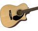 FENDER CC-60SCE WN NAT Гитара электроакустическая FE-0268 фото 3