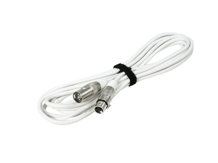 EUROLITE DMX cable XLR 3pin 1m white EL-0510 фото